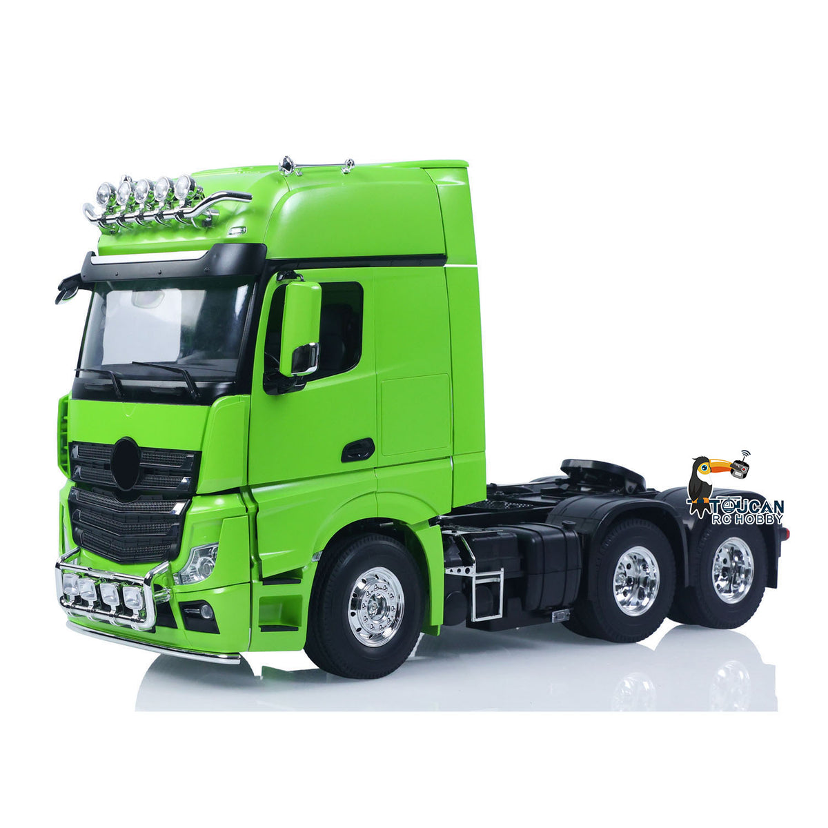 TOUCAN RC HOBBY HHRC 1/14 6*4 RC Tractor Truck 3363 Remote Control Lorry Car Model 540 Brushed Motor 60A ESC Openable Door Flysky I6S Radio RTR