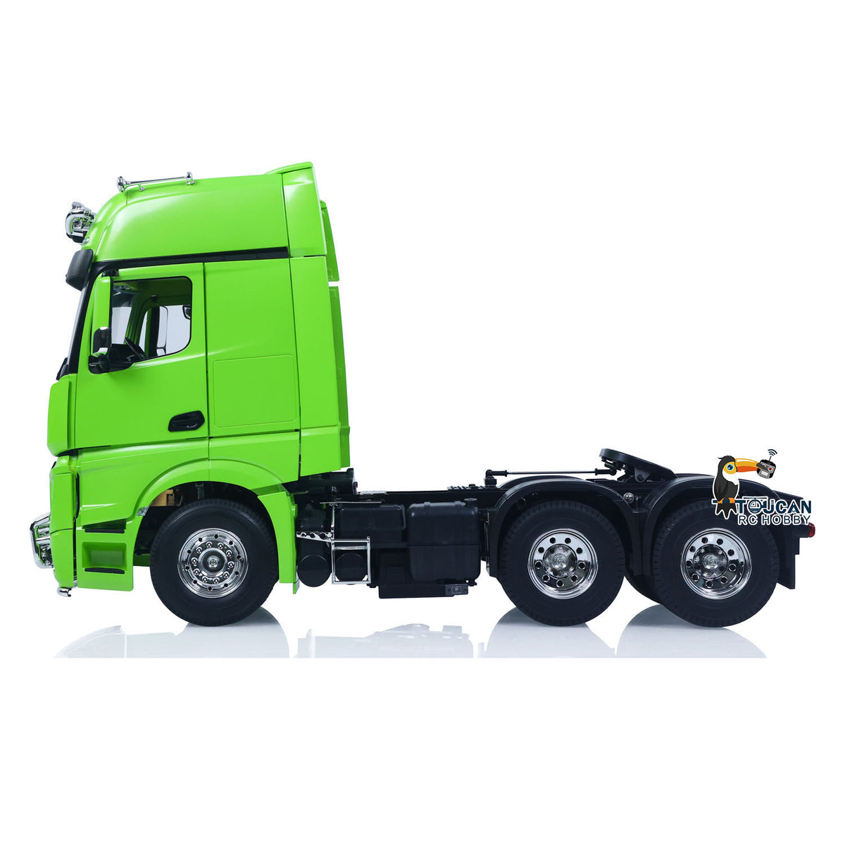 TOUCAN RC HOBBY HHRC 1/14 6*4 RC Tractor Truck 3363 Remote Control Lorry Car Model 540 Brushed Motor 60A ESC Openable Door Flysky I6S Radio RTR