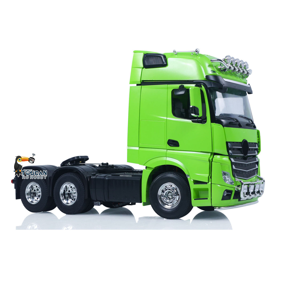 TOUCAN RC HOBBY HHRC 1/14 6*4 RC Tractor Truck 3363 Remote Control Lorry Car Model 540 Brushed Motor 60A ESC Openable Door Flysky I6S Radio RTR