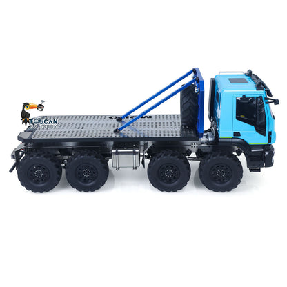 TOUCAN RC HOBBY MODO 1/14 Metal 8x8 RC Crawler Car PNP FlySky ST8 Radio Controller Light Sound System Electric Winch Differential Lock 2-speed gearbox for Enthusiast