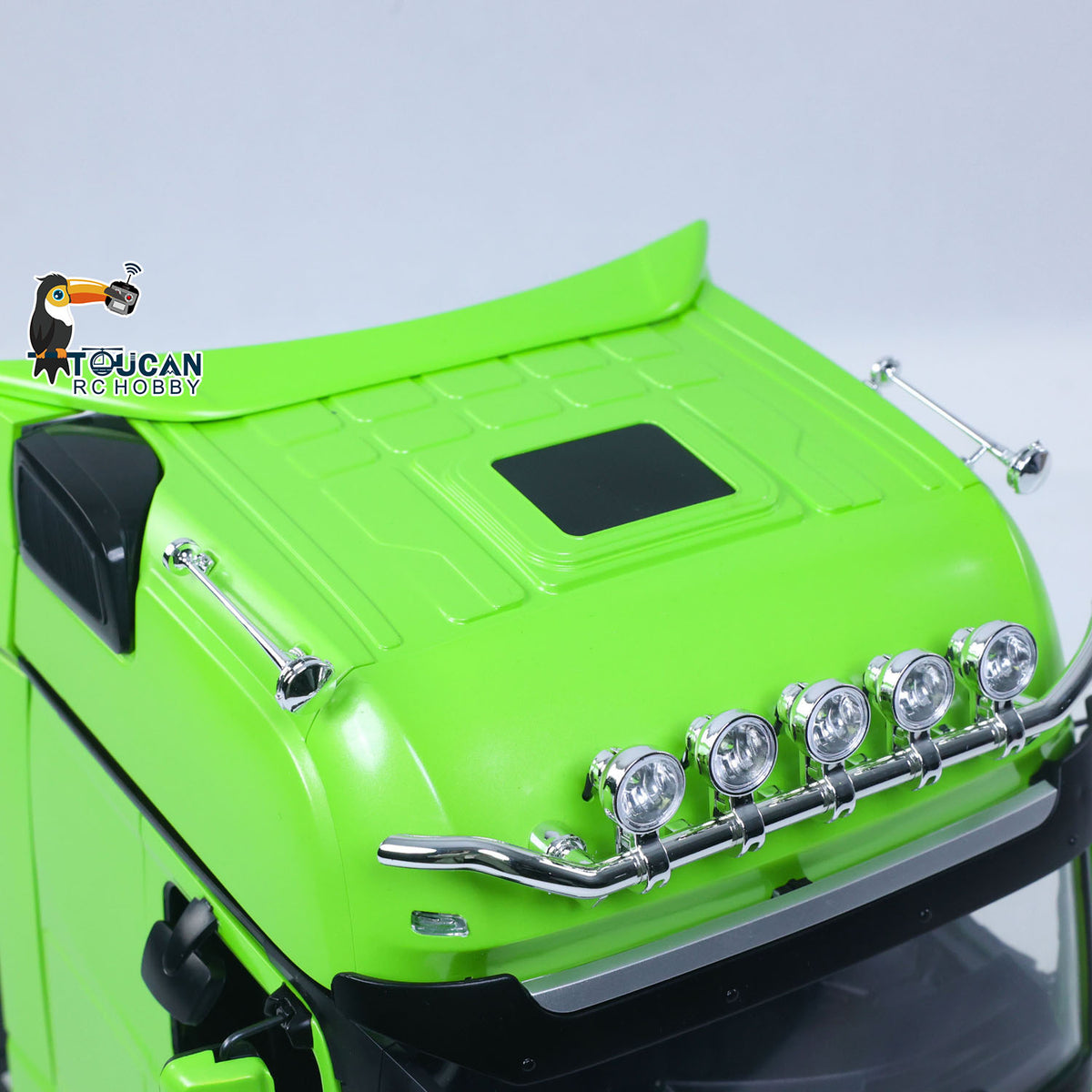 TOUCAN RC HOBBY HHRC 1/14 6*4 RC Tractor Truck 3363 Remote Control Lorry Car Model 540 Brushed Motor 60A ESC Openable Door Flysky I6S Radio RTR