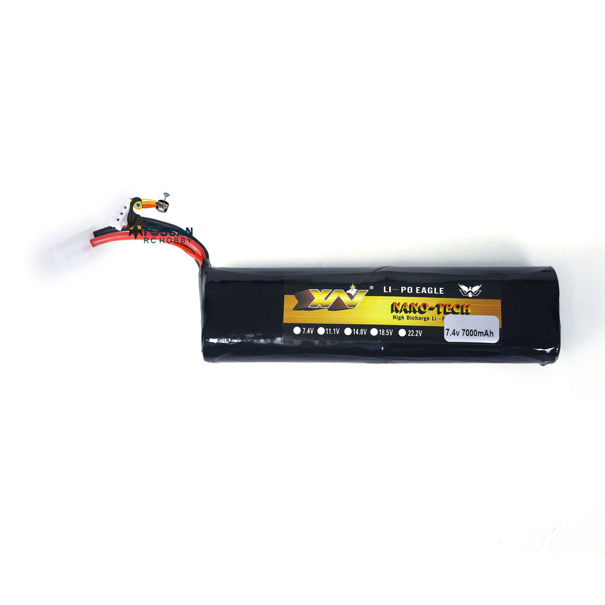 TOUCAN RC HOBBY Henglong 7000mAh/3500mAh 7.4V Lthium Polymer for Battery XT60/TAMIYA Plug for Heng Long 1/16 RC Tank German Tiger I T72 T90 3938 3939 Model 3958 3848 3849 3868