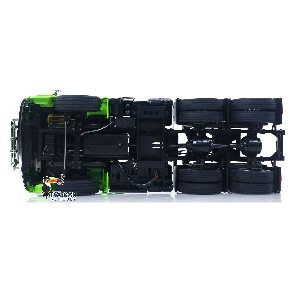 TOUCAN RC HOBBY HHRC 1/14 6*4 RC Tractor Truck 3363 Remote Control Lorry Car Model 540 Brushed Motor 60A ESC Openable Door Flysky I6S Radio RTR