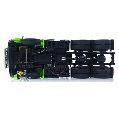 TOUCAN RC HOBBY HHRC 1/14 6*4 RC Tractor Truck 3363 Remote Control Lorry Car Model 540 Brushed Motor 60A ESC Openable Door Flysky I6S Radio RTR