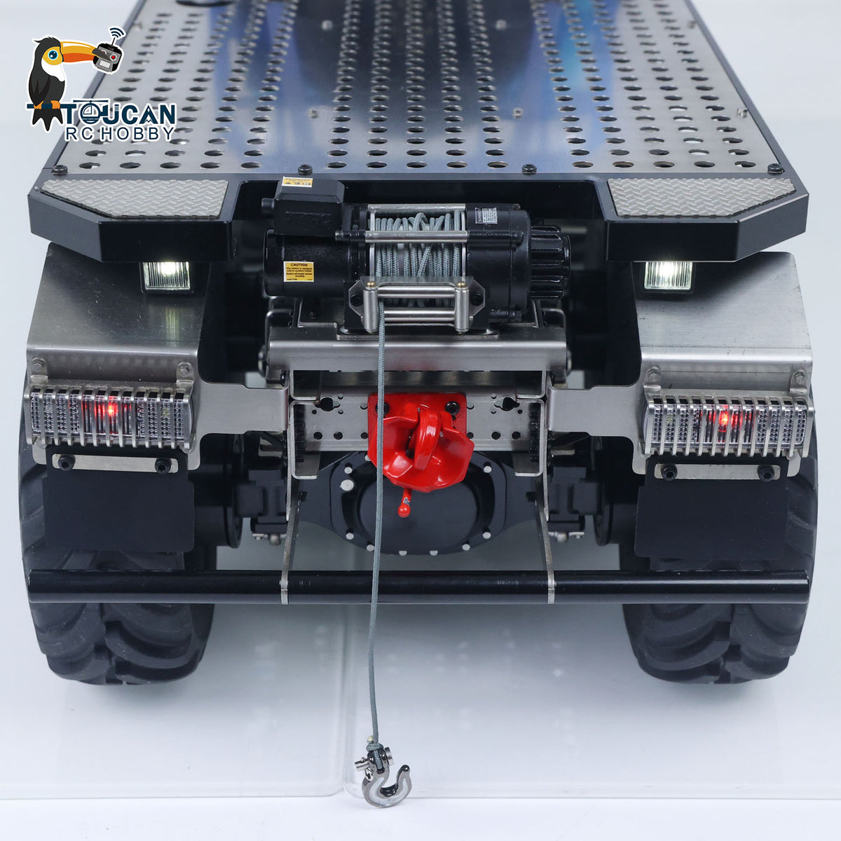 TOUCAN RC HOBBY MODO 1/14 Metal 8x8 RC Crawler Car PNP FlySky ST8 Radio Controller Light Sound System Electric Winch Differential Lock 2-speed gearbox for Enthusiast