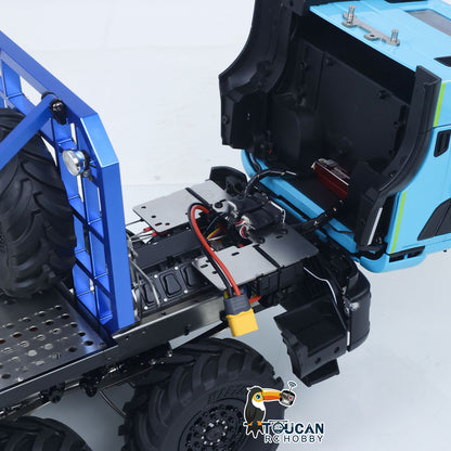 TOUCAN RC HOBBY MODO 1/14 Metal 8x8 RC Crawler Car PNP FlySky ST8 Radio Controller Light Sound System Electric Winch Differential Lock 2-speed gearbox for Enthusiast