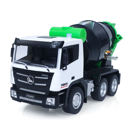 TOUCAN RC HOBBY HUINA 1/18 2.4Ghz 9 Channels RC Concrete Car Mixer Truck Ready To Run 1557 Model Tractor Light 500MAH Battery