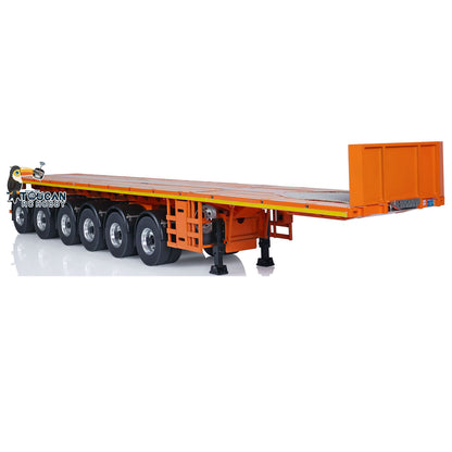 TOUCAN RC HOBBY NOOXION 1/14 6 Axles Metal Flat Trailer for Remote Controlled Tractor Truck RC Electric Car Hobby Model DIY Parts
