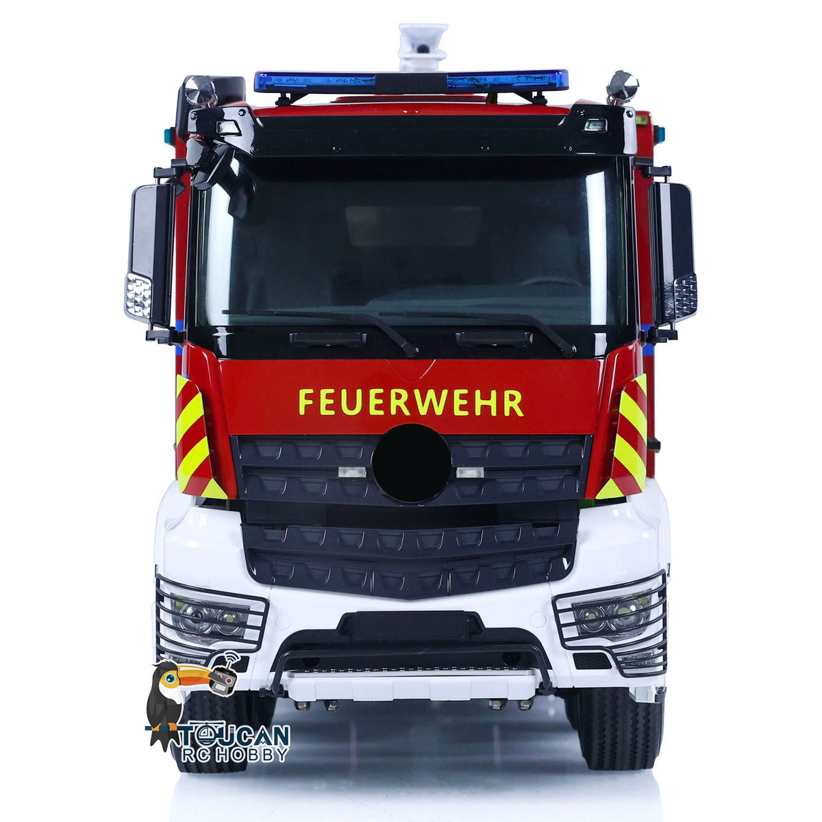 TOUCAN RC HOBBY 8x4 1/14 RC Fire Fighting Truck Remote Controlled Sprinkler Vehicles Sounds Painted Assembled DIY
