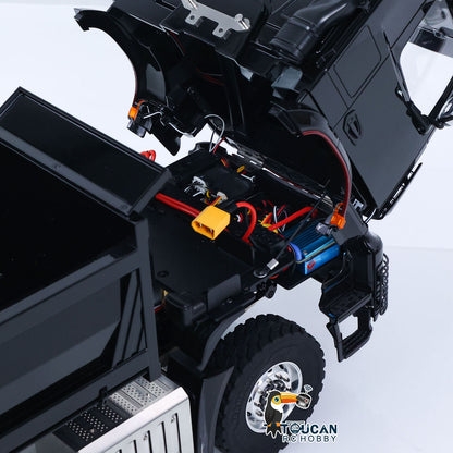 TOUCAN RC HOBBY MODO 6X6 Metal Chassis 3348 RC Hydraulic Dumper 1/14 Radio Controlled Tipper NO Lock Light Sound Radio Battery Construction Truck RTR