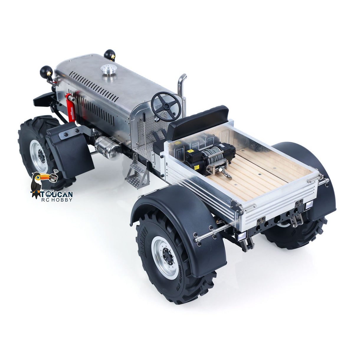 TOUCAN RC HOBBY US Stock MODO 1/10 RC Tractor MD009 - Dual Motor Winch Metal PNP