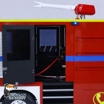 TOUCAN RC HOBBY 8x4 1/14 RC Fire Fighting Truck Remote Controlled Sprinkler Vehicles Sounds Painted Assembled DIY