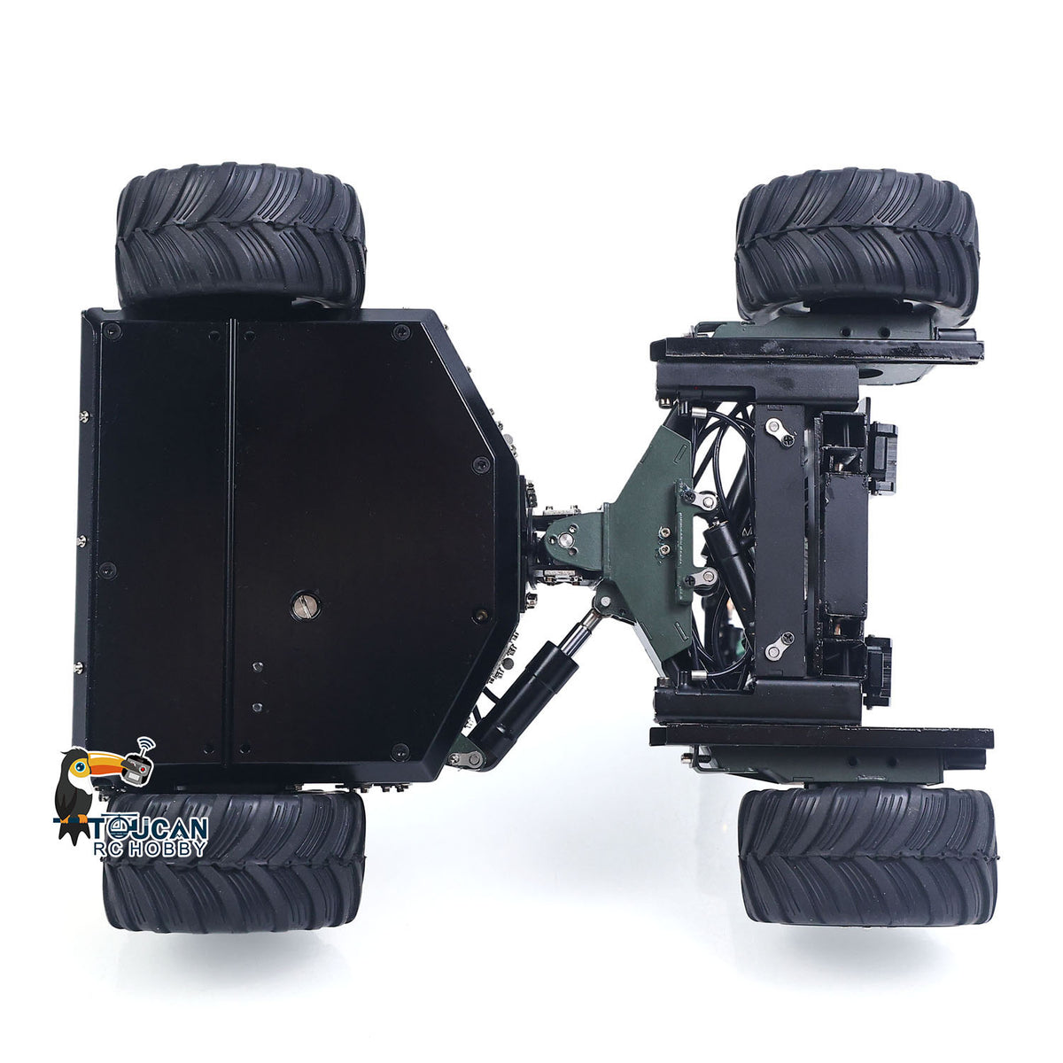 TOUCAN RC HOBBY SFROG BM214 1/14 RTR Metal RC Hydraulic Foldable Forklift 5-Way Valve FrSky X14 Controller Light Sound Storage Box for Model Collectors