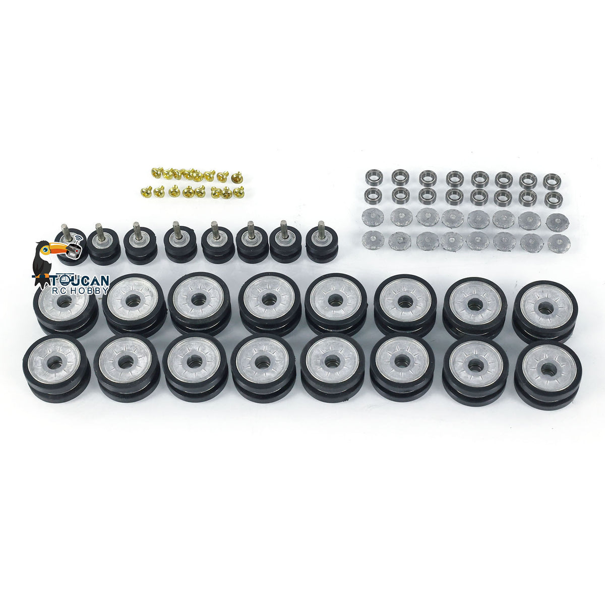 TOUCAN RC HOBBY Metal Road Wheels for Heng Long 1/16 RC Tank German Radio Controlled Panzer IV F 3858 IV F2 3859 Jadpanther 3869 Panther G 3879