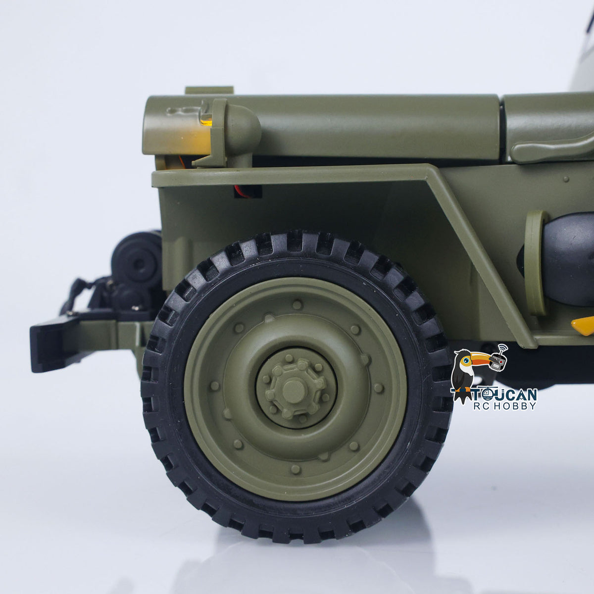 TOUCAN RC HOBBY Heng Guan 1/14 4x4 Electric Military Truck Heng Guan4 58 Convertible Off Road Combat Vehicle Remote Control Car 2Speed Light Sound Motor Model