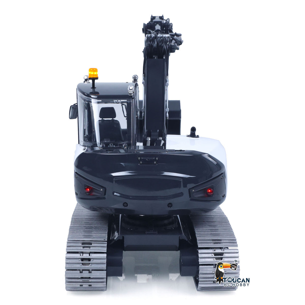 TOUCAN RC HOBBY Metal LESU 1/14 RC Hydraulic Excavator MC15 CNC Shell 4 Arms Remote Control Digger 9CH Valves Dual Pumps Quick Released Coupler