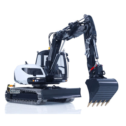 TOUCAN RC HOBBY Metal LESU 1/14 RC Hydraulic Excavator MC15 CNC Shell 4 Arms Remote Control Digger 9CH Valves Dual Pumps Quick Released Coupler