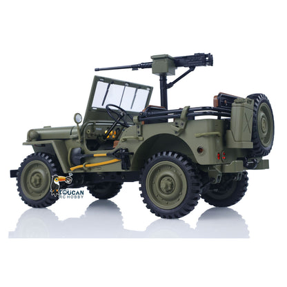 TOUCAN RC HOBBY Heng Guan 1/14 4x4 Electric Military Truck Heng Guan4 58 Convertible Off Road Combat Vehicle Remote Control Car 2Speed Light Sound Motor Model