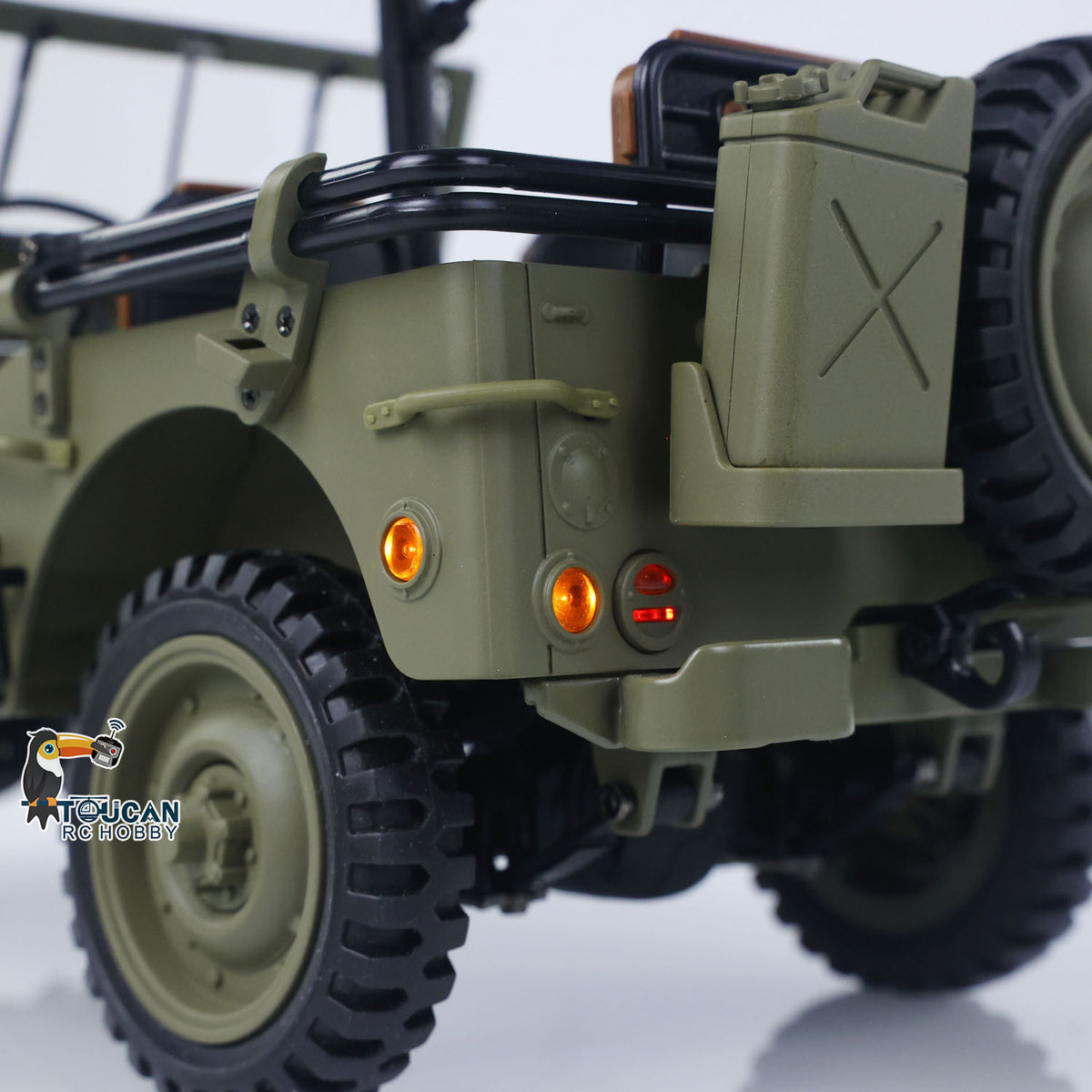TOUCAN RC HOBBY Heng Guan 1/14 4x4 Electric Military Truck Heng Guan4 58 Convertible Off Road Combat Vehicle Remote Control Car 2Speed Light Sound Motor Model