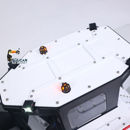 TOUCAN RC HOBBY D155AX 1/12 Metal RC Hydraulic Bulldozer RTR 7-Channel Valve Brushless Motor 5-Shank Rear Plow Light Sound for Model Enthusiast