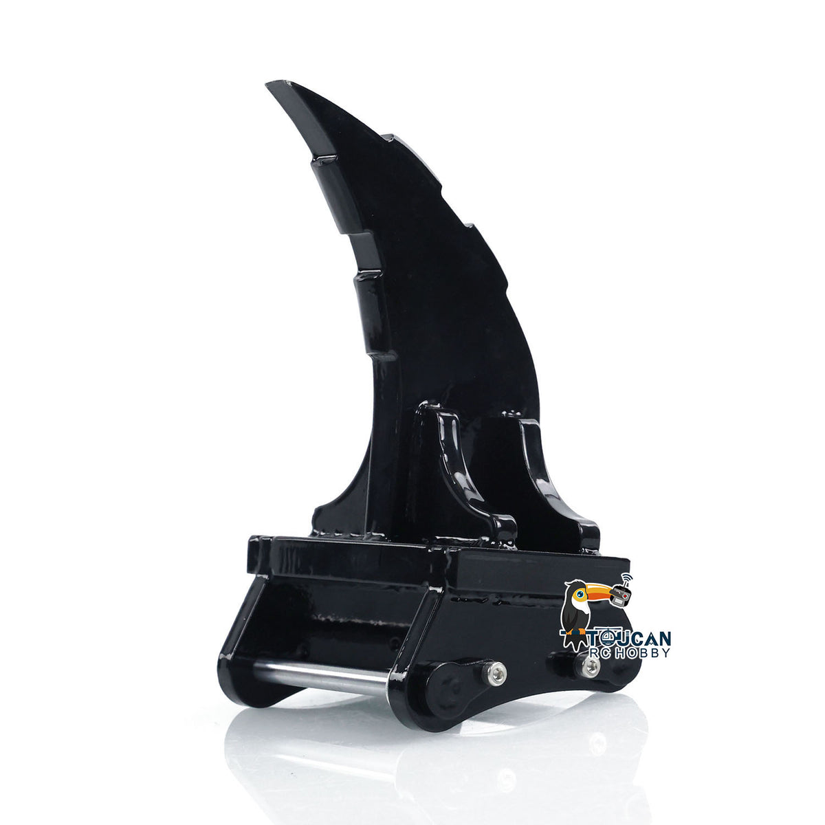 TOUCAN RC HOBBY  Metal Ripper Wide Bucket Manual Quick Coupler Rake for 1/8 Scale 385CF Hydraulic RC Excavator Remote Control Digger Model DIY Spare Parts
