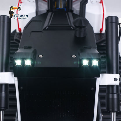 TOUCAN RC HOBBY D155AX 1/12 Metal RC Hydraulic Bulldozer RTR 7-Channel Valve Brushless Motor 5-Shank Rear Plow Light Sound for Model Enthusiast