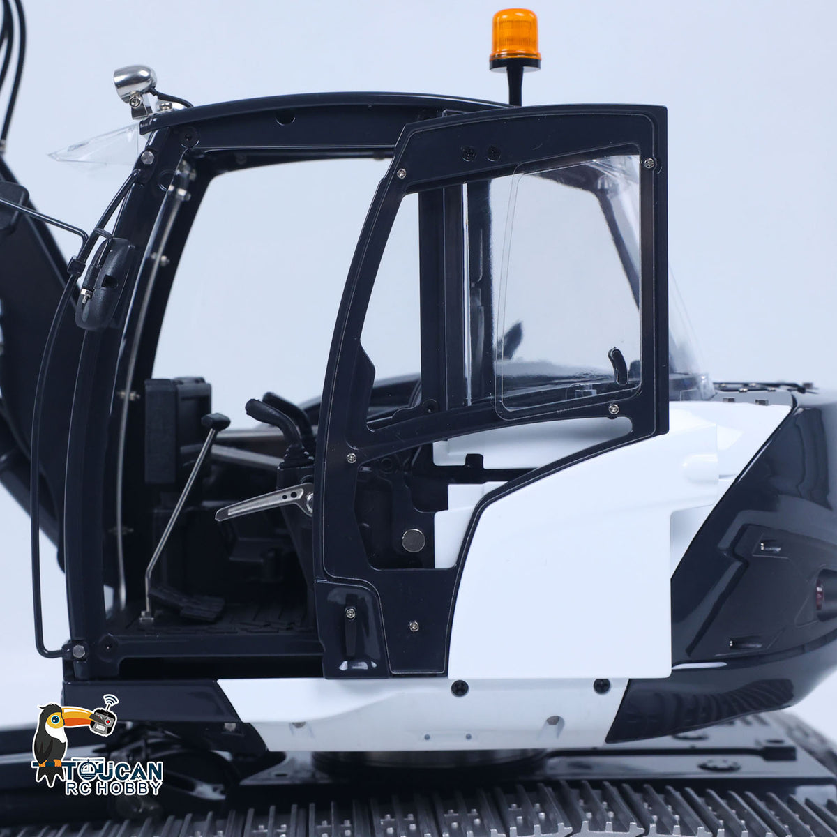 TOUCAN RC HOBBY Metal LESU 1/14 RC Hydraulic Excavator MC15 CNC Shell 4 Arms Remote Control Digger 9CH Valves Dual Pumps Quick Released Coupler