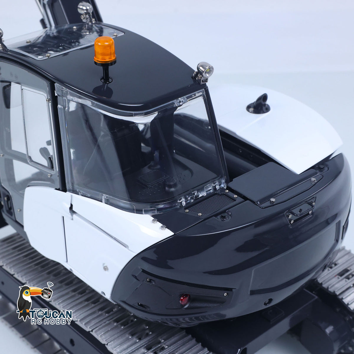 TOUCAN RC HOBBY Metal LESU 1/14 RC Hydraulic Excavator MC15 CNC Shell 4 Arms Remote Control Digger 9CH Valves Dual Pumps Quick Released Coupler