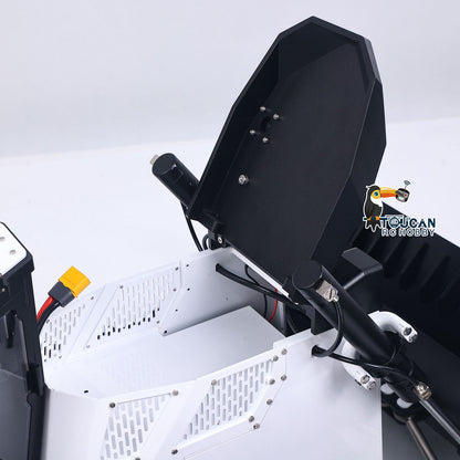 TOUCAN RC HOBBY D155AX 1/12 Metal RC Hydraulic Bulldozer RTR 7-Channel Valve Brushless Motor 5-Shank Rear Plow Light Sound for Model Enthusiast