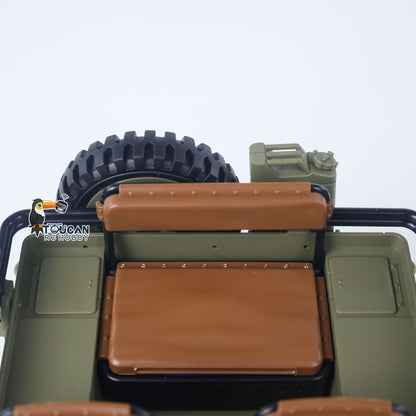 TOUCAN RC HOBBY Heng Guan 1/14 4x4 Electric Military Truck Heng Guan4 58 Convertible Off Road Combat Vehicle Remote Control Car 2Speed Light Sound Motor Model