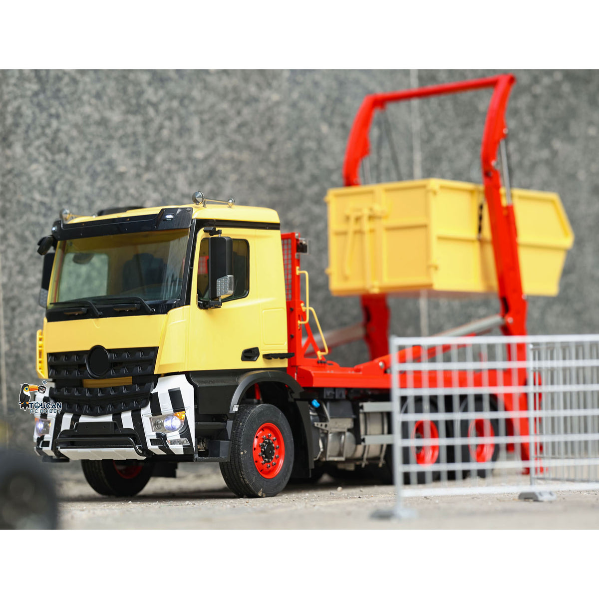 TOUCAN RC HOBBY JXModel VL18U K3363 Cabin 1/14 Metal RC Hydraulic Skip Loader RTR 6x4 Axles Differential Lock 4-Way Valve 2-Speed Gearbox Light Sound for Collectors