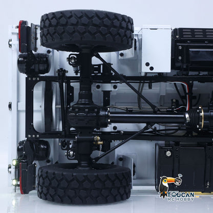 TOUCAN RC HOBBY LESU U4023 1/14 Metal RC Off Road Vehicle Kit Non-Hydraulic All Terrain Light Truck Detachable Steel Cargo Bed 3 Speed Transmission Differential Locks Light Sound System for Hobby Collectors