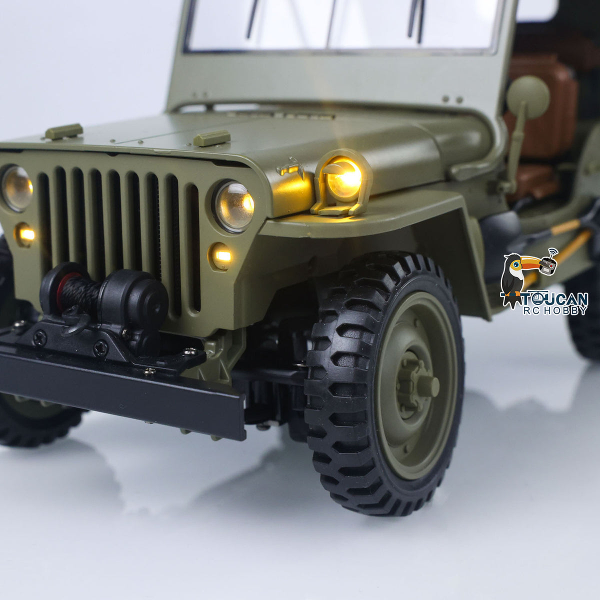 TOUCAN RC HOBBY Heng Guan 1/14 4x4 Electric Military Truck Heng Guan4 58 Convertible Off Road Combat Vehicle Remote Control Car 2Speed Light Sound Motor Model