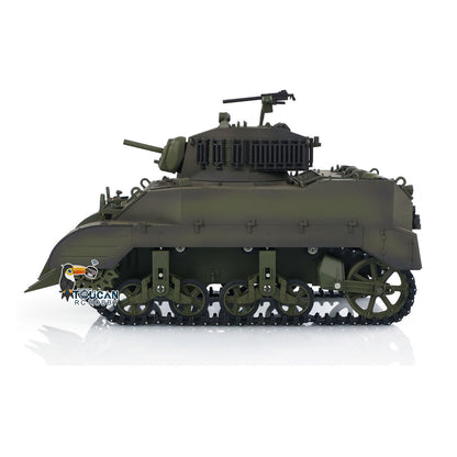 TOUCAN RC HOBBY Heng Long 1/16 RC Tank US M5A1 Stuart VI Remote Control RTR Light Tank 360 Smoking Radio System Barrel Recoil Light Flash Two Battery