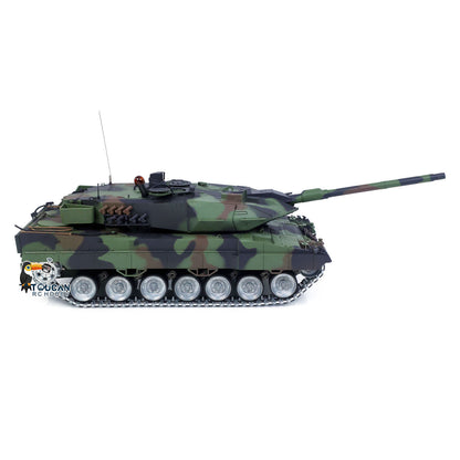 TOUCAN RC HOBBY Heng Long 1/16 Remote Control Tank Model 3889 Leopard 2 A6 7.0 Mainboard Full Metal Chassis Gearbox IR Barrel Recoil Elevation 550 Motor