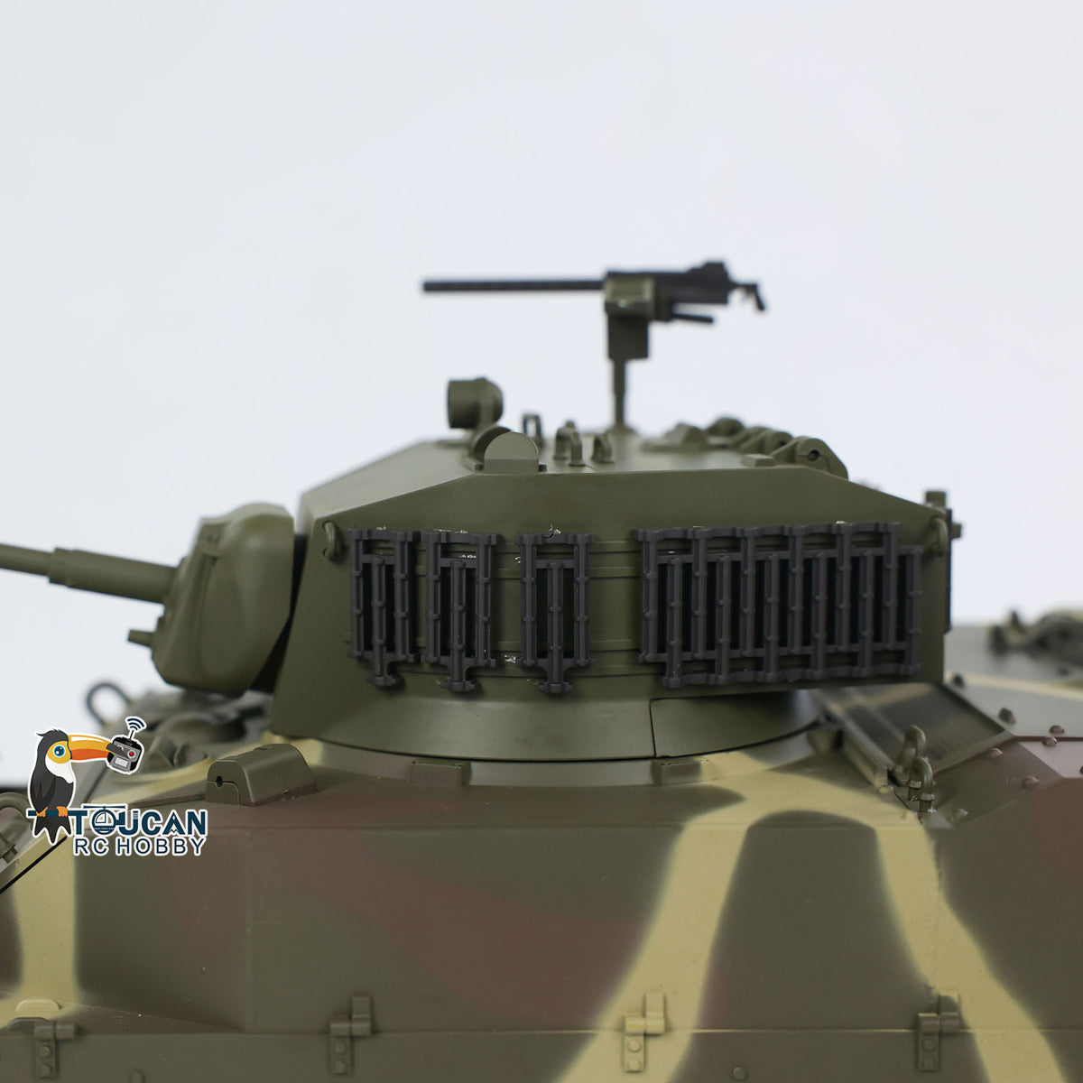 TOUCAN RC HOBBY Heng Long 1/16 RC Tank US M5A1 Stuart VI Remote Control RTR Light Tank 360 Smoking Radio System Barrel Recoil Light Flash Two Battery