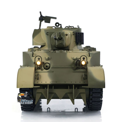 TOUCAN RC HOBBY Heng Long 1/16 RC Tank US M5A1 Stuart VI Remote Control RTR Light Tank 360 Smoking Radio System Barrel Recoil Light Flash Two Battery