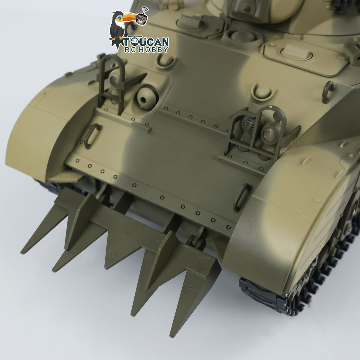 TOUCAN RC HOBBY Heng Long 1/16 RC Tank US M5A1 Stuart VI Remote Control RTR Light Tank 360 Smoking Radio System Barrel Recoil Light Flash Two Battery