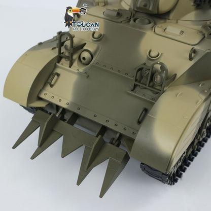 TOUCAN RC HOBBY Heng Long 1/16 RC Tank US M5A1 Stuart VI Remote Control RTR Light Tank 360 Smoking Radio System Barrel Recoil Light Flash Two Battery