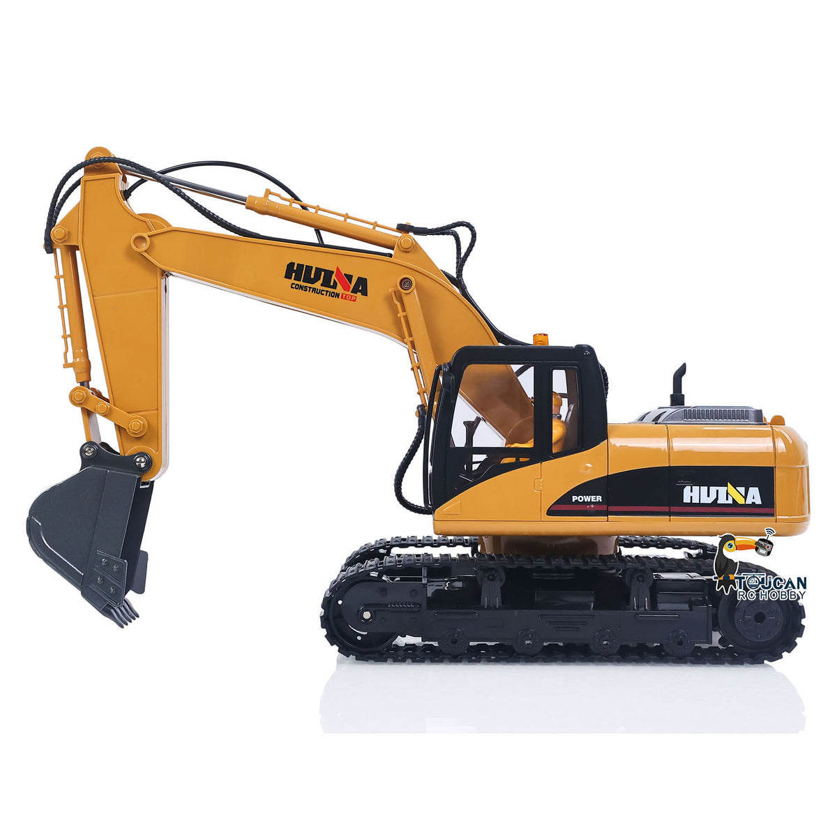 TOUCAN RC HOBBY HUINA 1/14 RC Electric Excavator 1535 Remote Control Digger 15CH 2.4G Radio Finished Model Battery Sound Light Effects