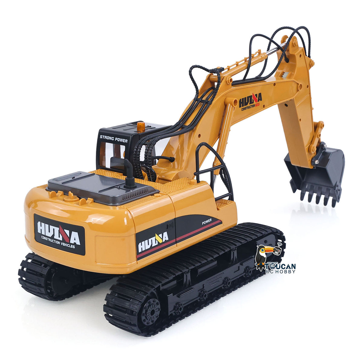 TOUCAN RC HOBBY HUINA 1/14 RC Electric Excavator 1535 Remote Control Digger 15CH 2.4G Radio Finished Model Battery Sound Light Effects