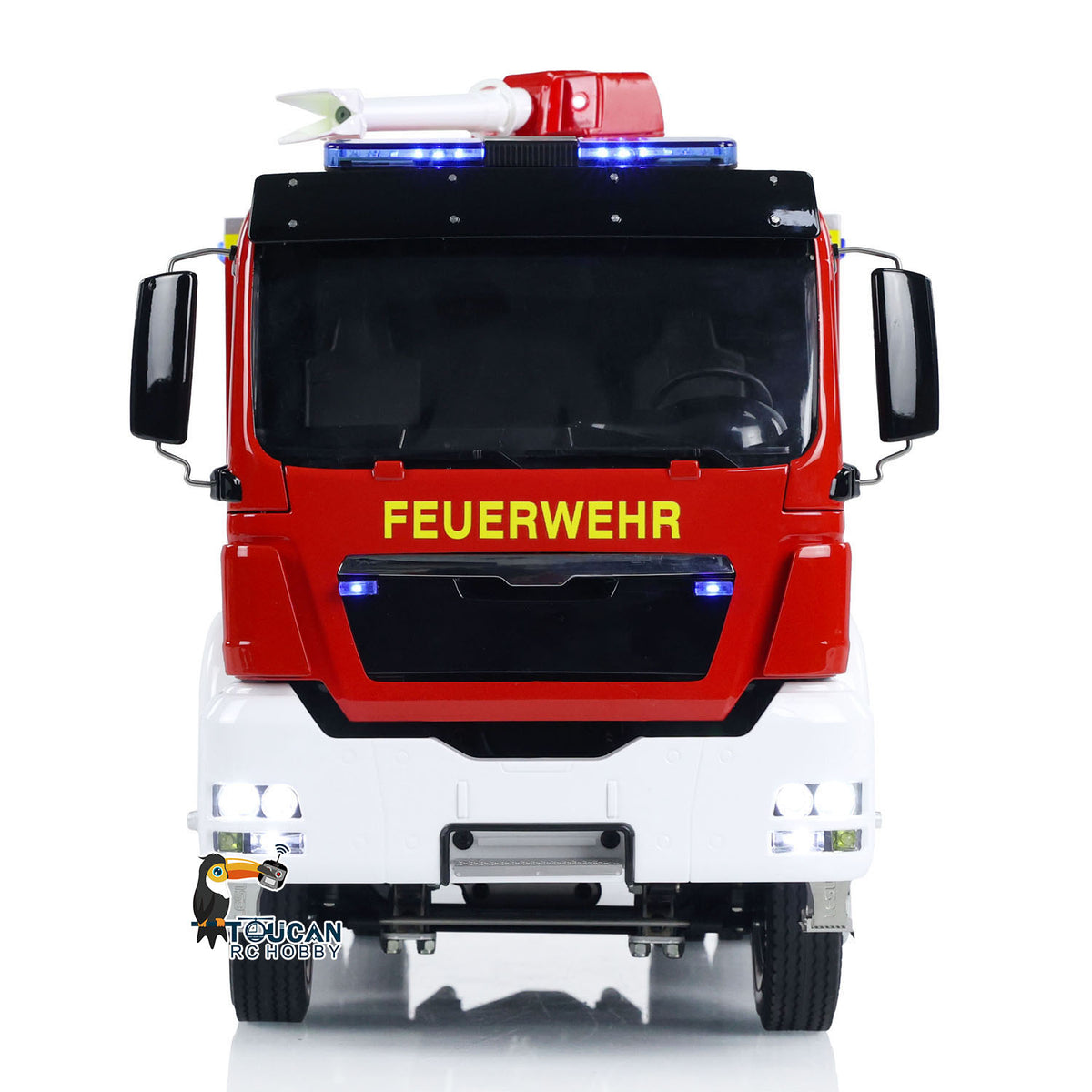 TOUCAN RC HOBBY 4x2 RC Fire Fighting Truck 1:14 2-speed Transmission Radio Control Fire Vehicles Assembled and Painted Sound Light System