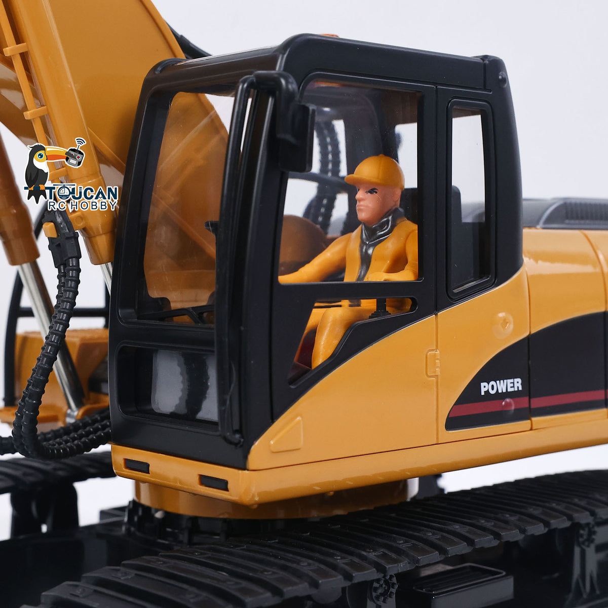 TOUCAN RC HOBBY HUINA 1/14 RC Electric Excavator 1535 Remote Control Digger 15CH 2.4G Radio Finished Model Battery Sound Light Effects