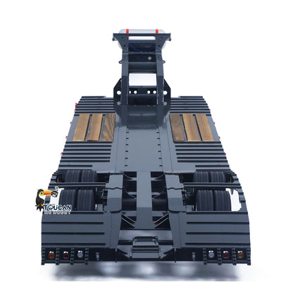 TOUCAN RC HOBBY HHG Model 1 Meter Long! Metal 1/14 Heavy Duty 2Axle Low Flatbed Trailer for LESU Radio Control Tractor Truck RC Bulldozer Excavator