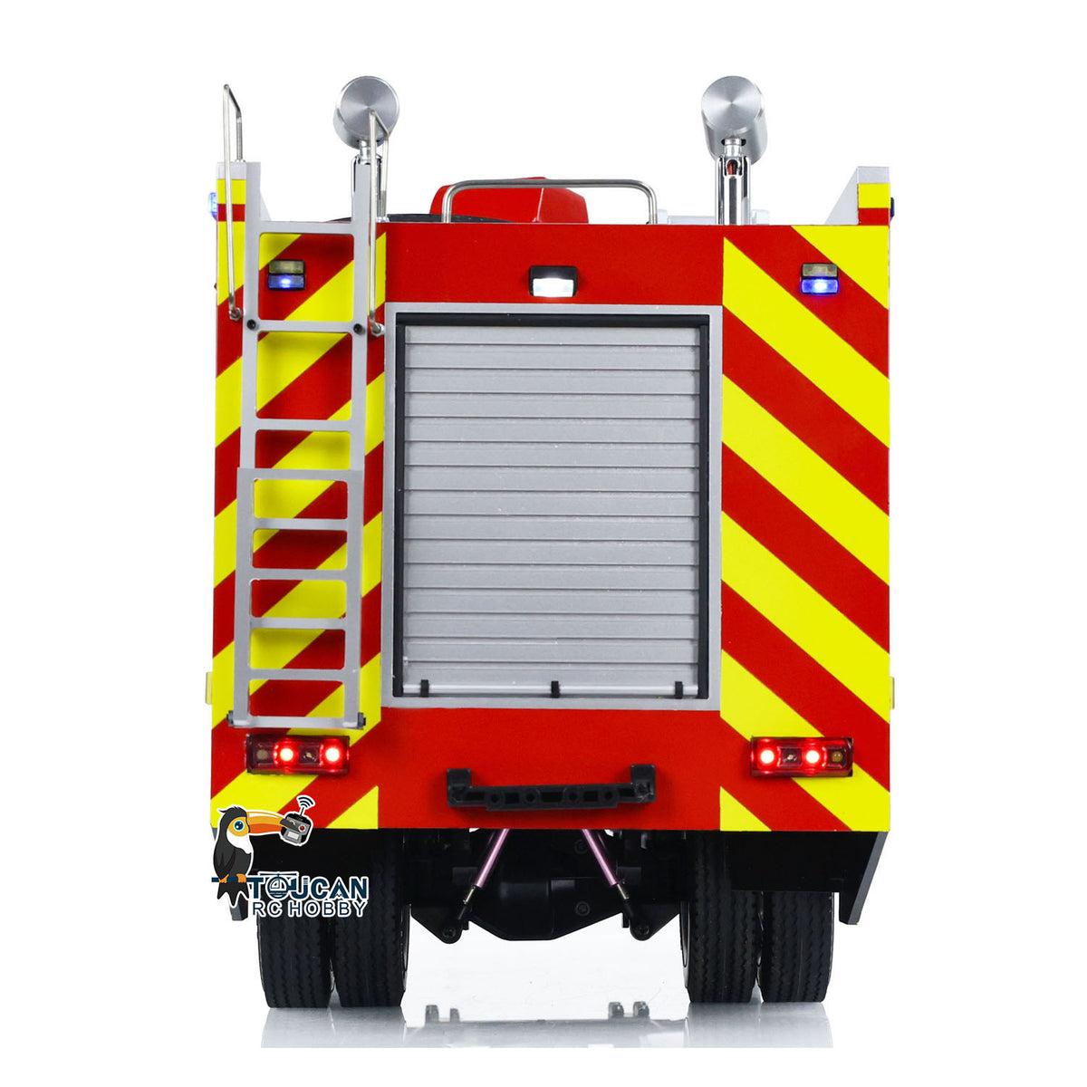 TOUCAN RC HOBBY 4x2 RC Fire Fighting Truck 1:14 2-speed Transmission Radio Control Fire Vehicles Assembled and Painted Sound Light System