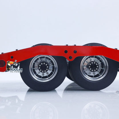 TOUCAN RC HOBBY HHG Model 1 Meter Long! Metal 1/14 Heavy Duty 2Axle Low Flatbed Trailer for LESU Radio Control Tractor Truck RC Bulldozer Excavator