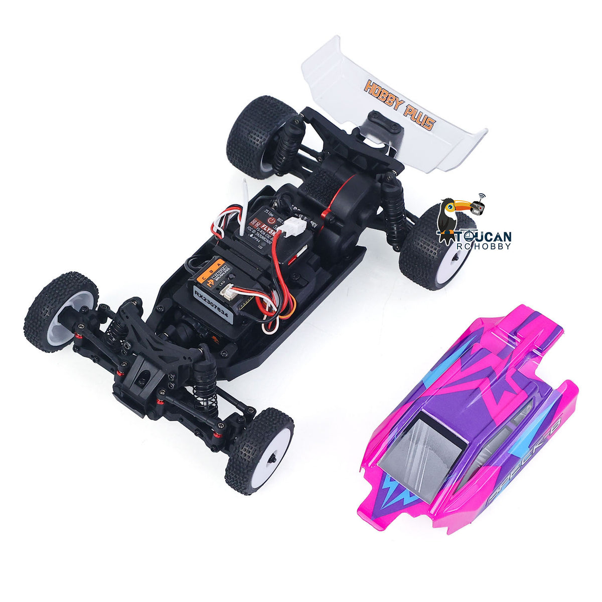 TOUCAN RC HOBBY Hobby Plus 1/24 2WD RC Desert Car Remote Control Off Road Vehicle Speck-B RTR Motor 28A ESC 5G Servo No Light Sound System