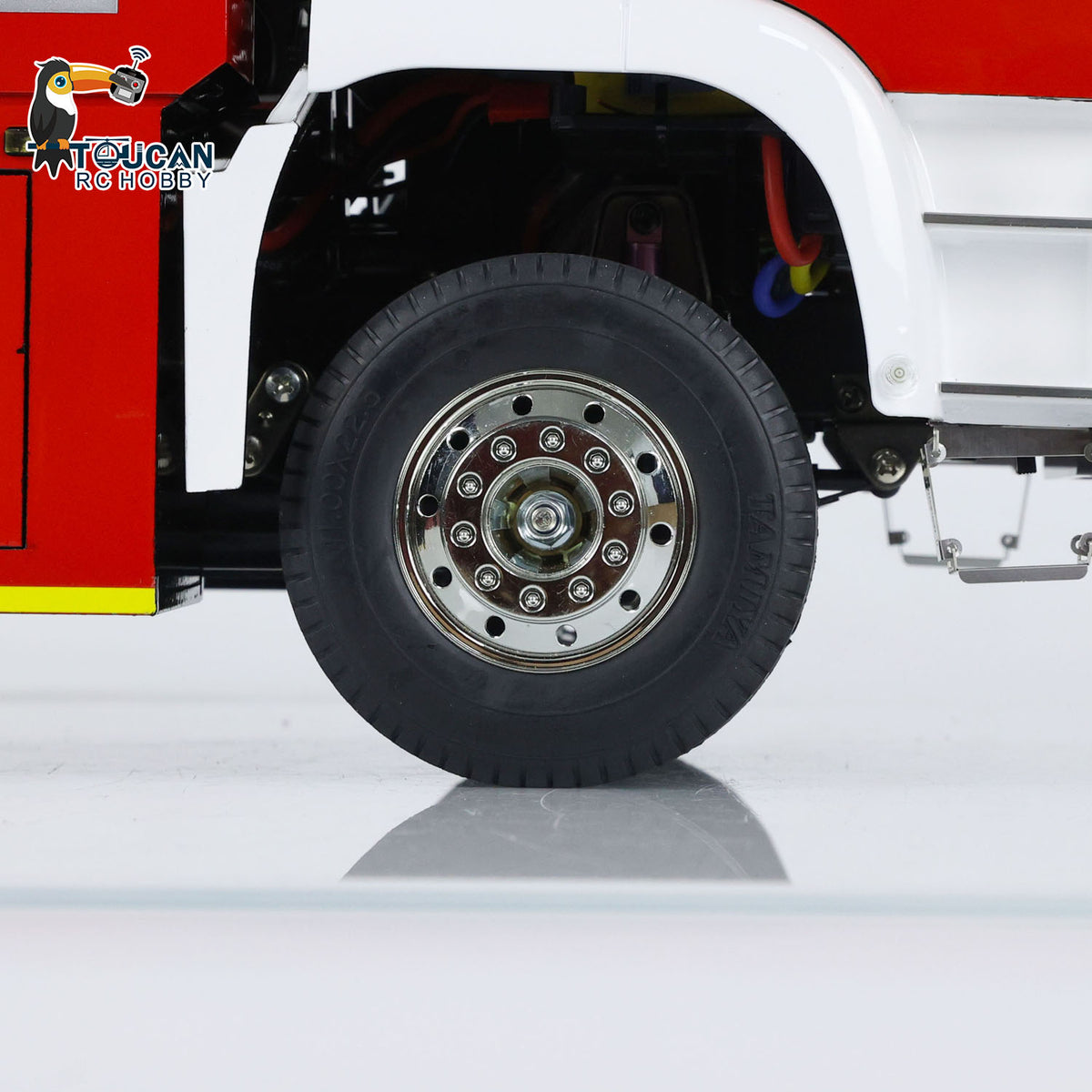 TOUCAN RC HOBBY 4x2 RC Fire Fighting Truck 1:14 2-speed Transmission Radio Control Fire Vehicles Assembled and Painted Sound Light System