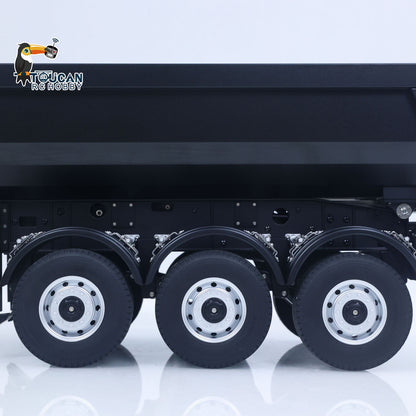 TOUCAN RC HOBBY Kabolite 1/14 Metal Remote Control 3Axles Electric Lifting Semi Trailer Dumper for RC Tractor Truck 770S 100 Battery Charger
