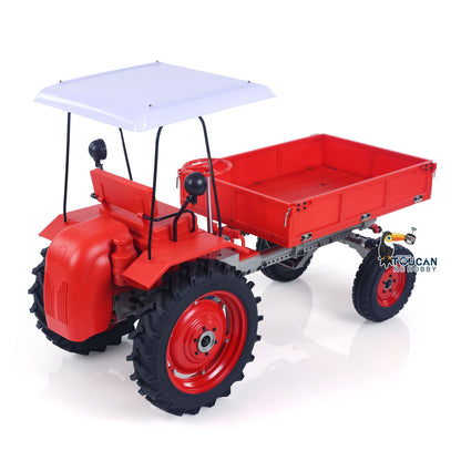 TOUCAN RC HOBBY 1/10 RC Farm Tractor Car Model DONKEY T16 4x2 Transport Vehicle Motor 2Speed Gearbox Axle Lock Servo 6CH Radio Light
